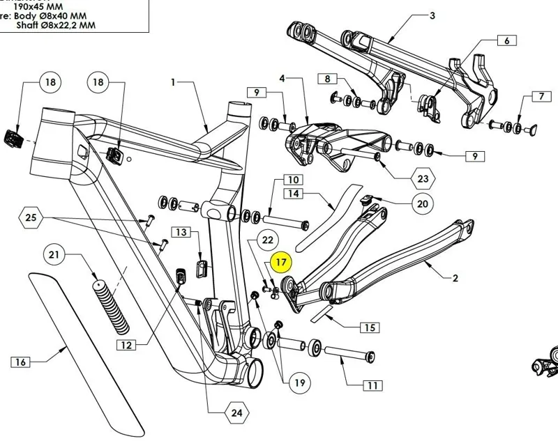 Cube Frame Cable Guide 1 Cable -MY20-22 - 33936-3